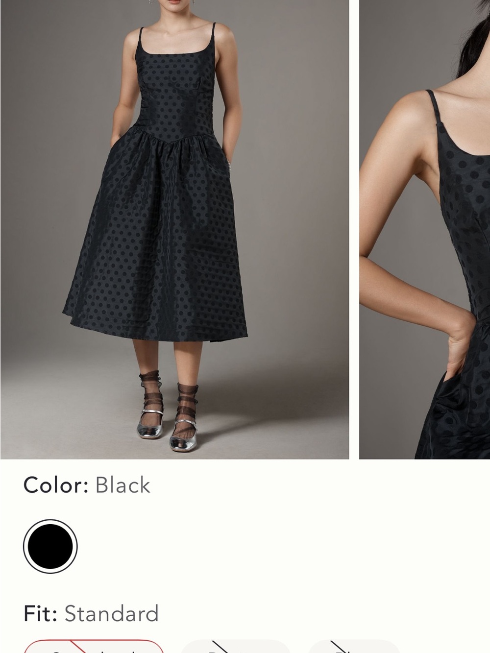 Corey Lynn Calter Valentina Polka Dot Midi Dress NWT - Picture 13 of 16